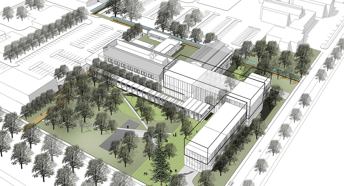 A rendering of the new Oregon Forest Science Complex.